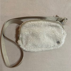 Lululemon Fleece Everywhere Belt Bag in Cream